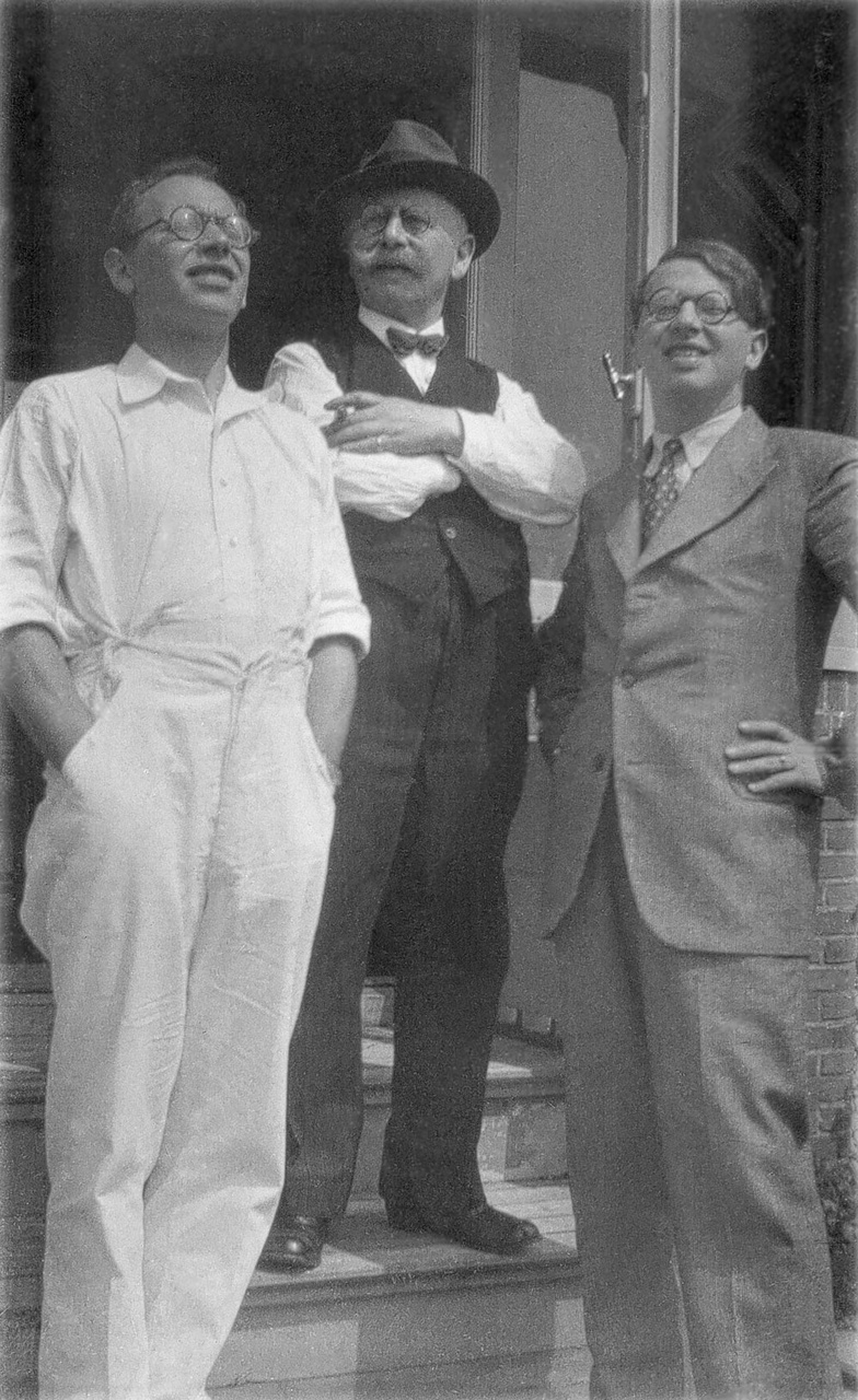 Sallie Hiegentlich met zonen Joseph en Jacob Joseph Hiegentlich, Sallie Hiegentlich, Jacob Hiegentlich