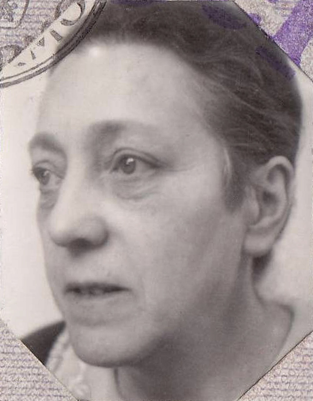 Anna Wolf-Eisig, pasfoto persoonsbewijs