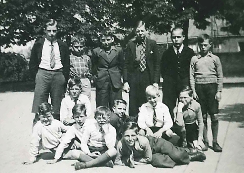 Herbert Wolf, klasgenoten Herbert Wolf ca. 1940