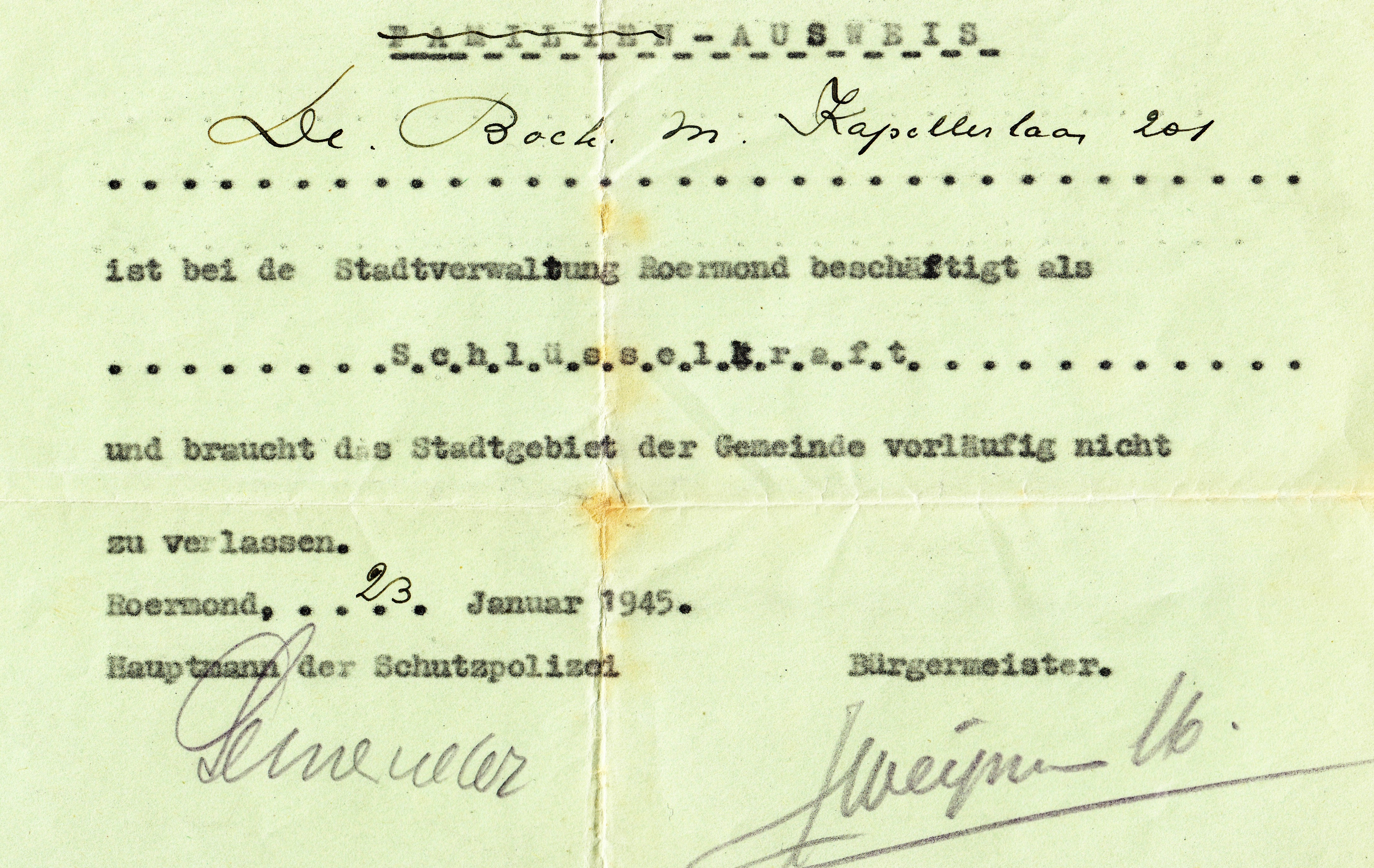 Artikel 20 Ausweis J. de Bock, hoeft voorlopig niet te evacueren (Eric Munnicks).jpg