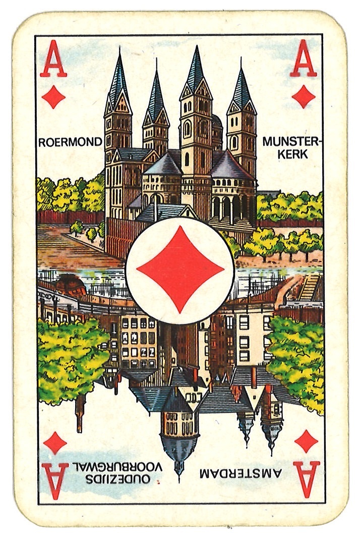 archiefroermond-speelkaart ruiten-aas-met-munsterkerk