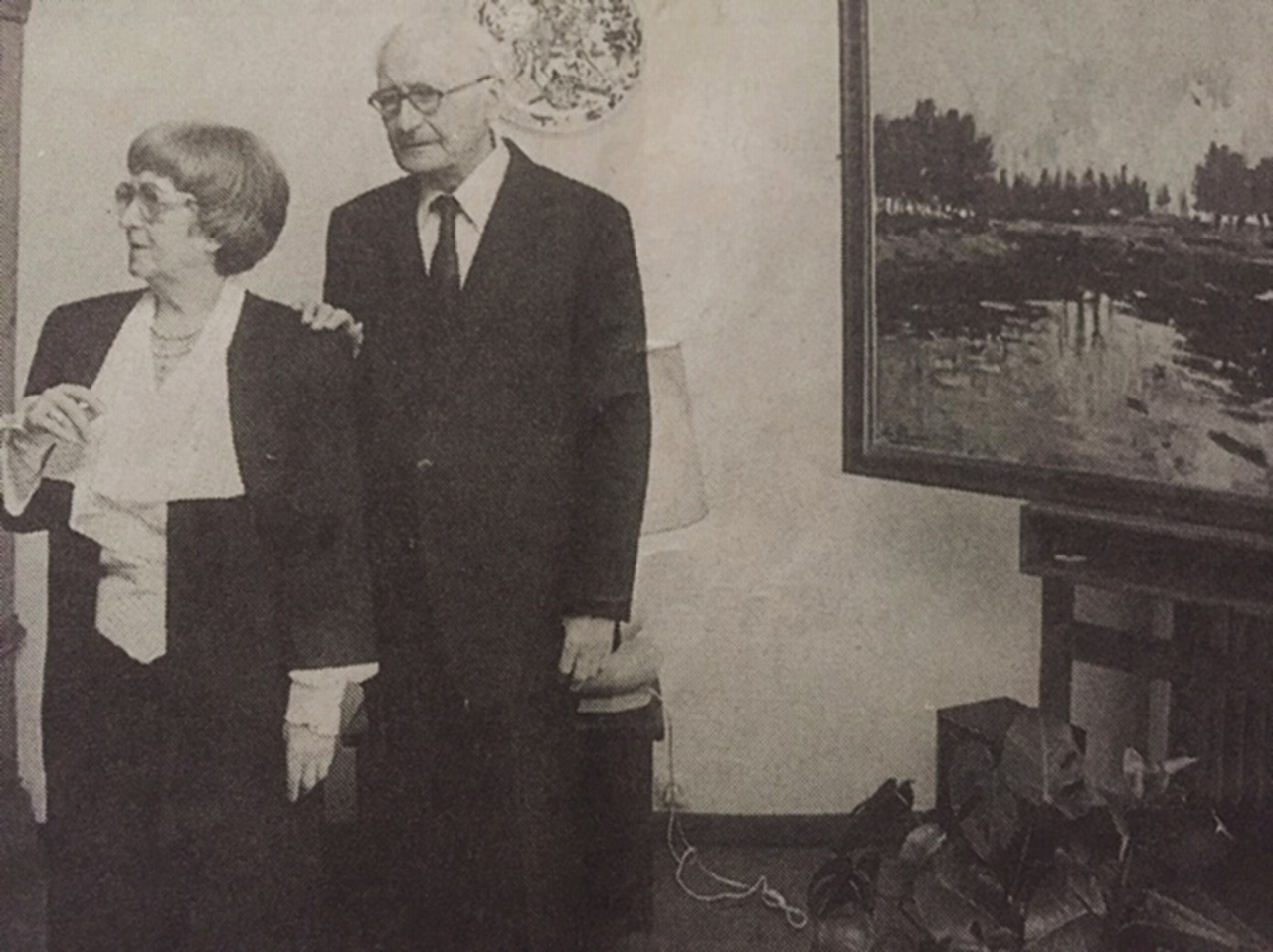 archiefroermond-lily-sampers-leo-franssen Lily Sampers en Leo Franssen, ca. 1985.